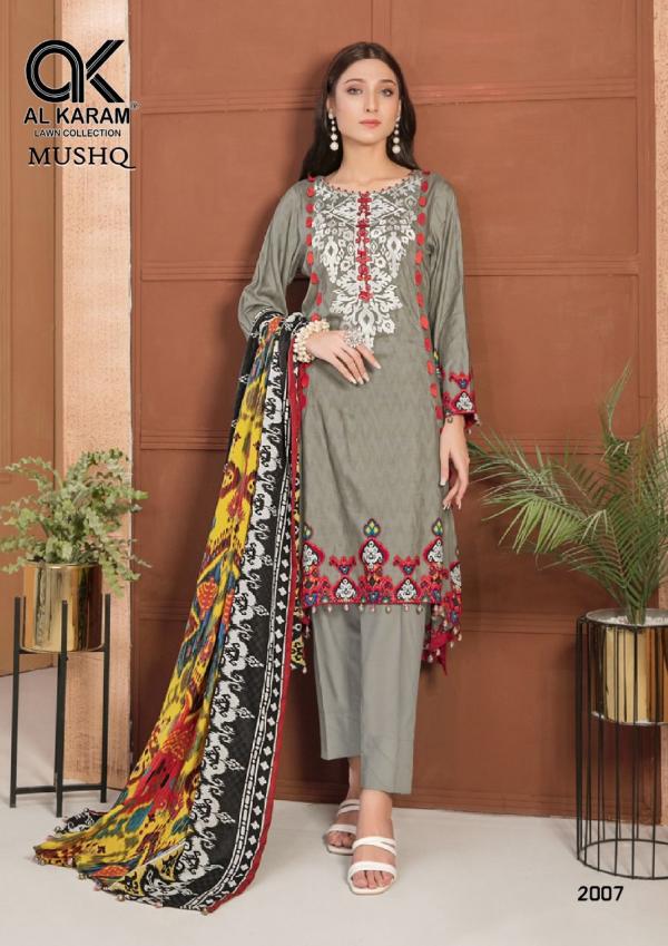 Al Karam Mushq Vol-2 Cotton Designer Dress material